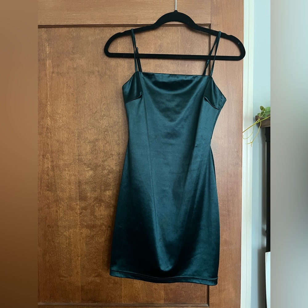 All In Favor Satin Mini Dress